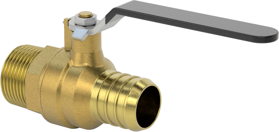 İçme Suyu için Açma/Kapama Vanası, 1" İç Çaplı Boru x 1 NPT Erkek için Dikenli Bağlantı Parçası