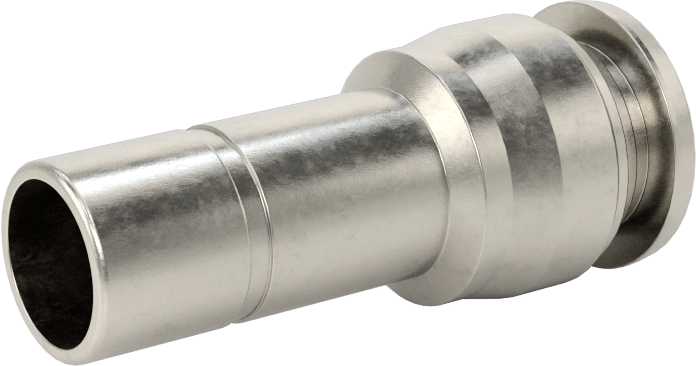 Yüksek Sıcaklık Push-to-Connect Bağlantı Elemanı, Redüktör, 10 mm Boru Dış Çapı x 12 mm Boru Gövde Dış Çapı için