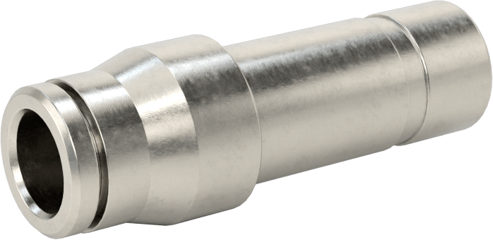 Gıda ve İçecek için Paslanmaz Çelik Push-to-Connect Bağlantı Parçası, Redüktör, 12 mm Boru Mil Dış Çapı x 8 mm Boru Dış Çapı için
