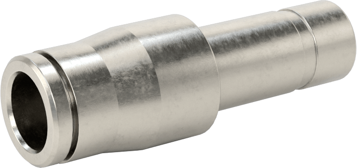 Gıda ve İçecek için Paslanmaz Çelik Push-to-Connect Bağlantı Parçası, Redüktör, 12 mm Boru Mil Dış Çapı x 10 mm Boru Dış Çapı için