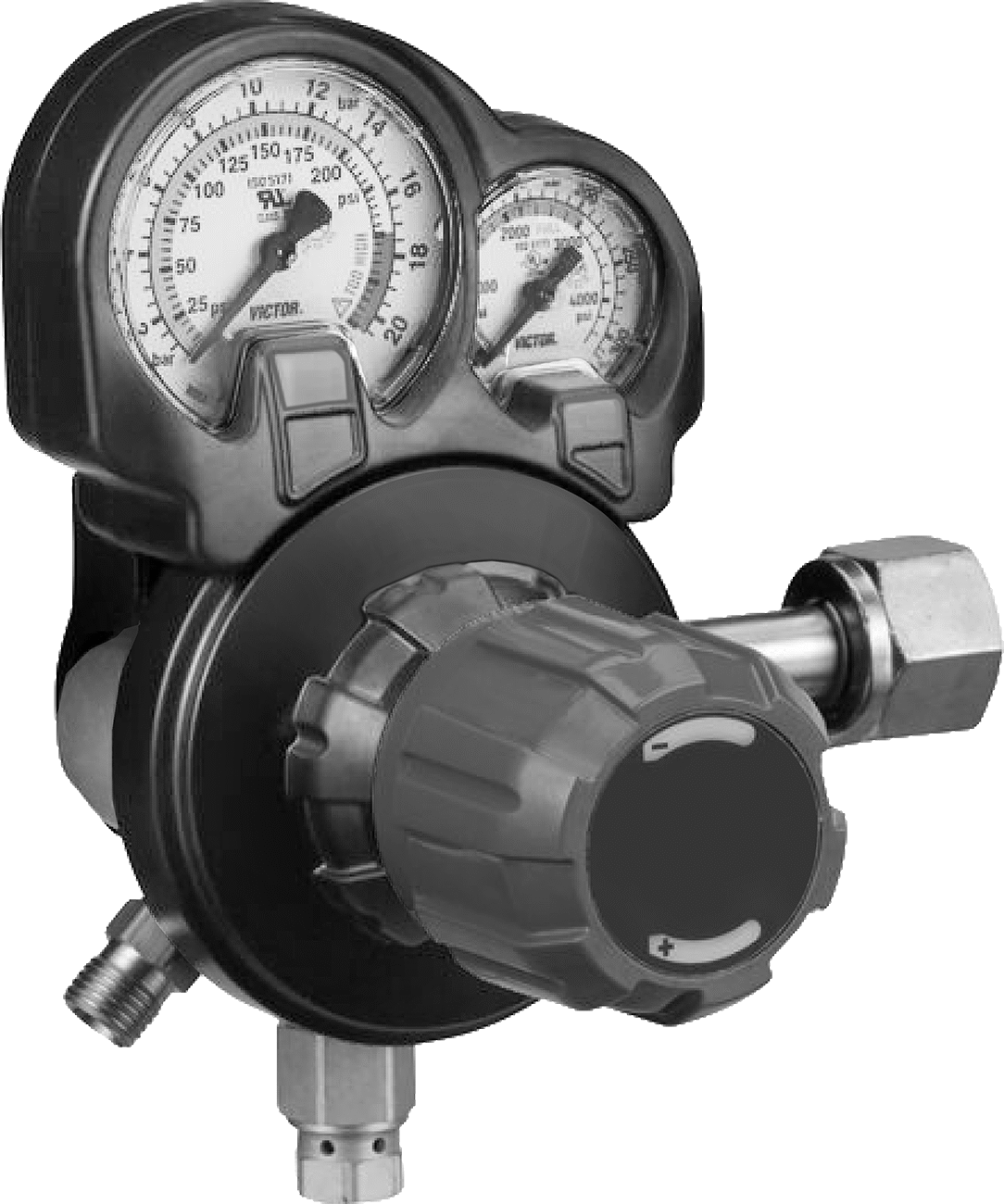 Male Outlet × Female Inlet Two-Stage Valve With Knob