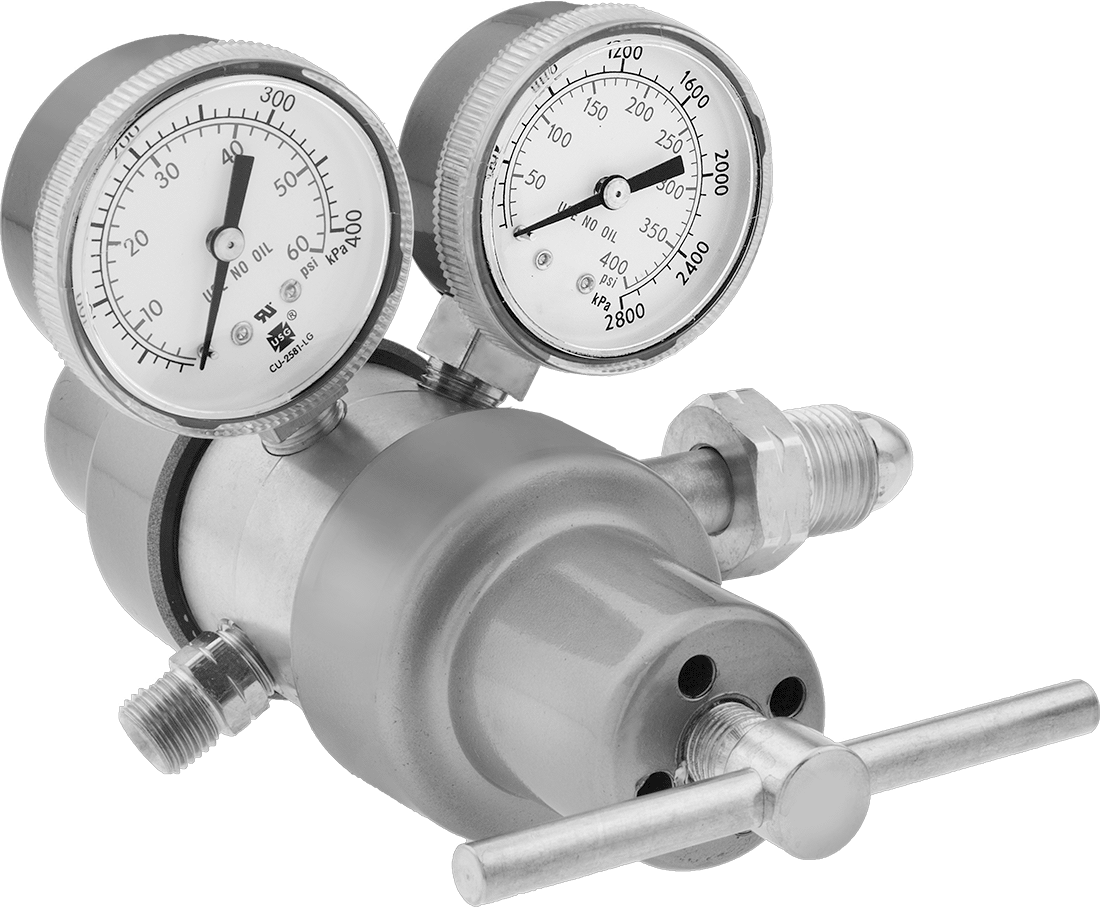 Male Outlet × Male Inlet Two-Stage Valve With T-Handle