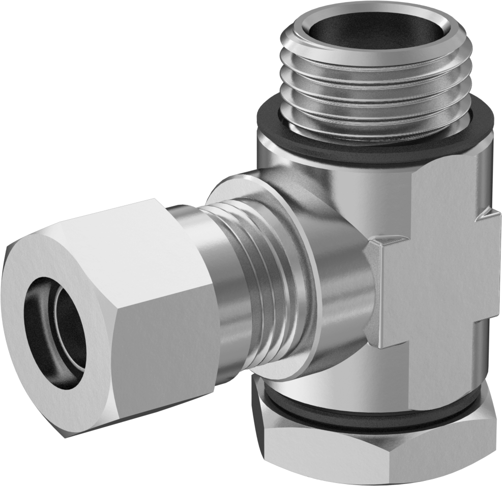 90° Elbow Adapter, Tube × Male Threaded Pipe (BSPP)
