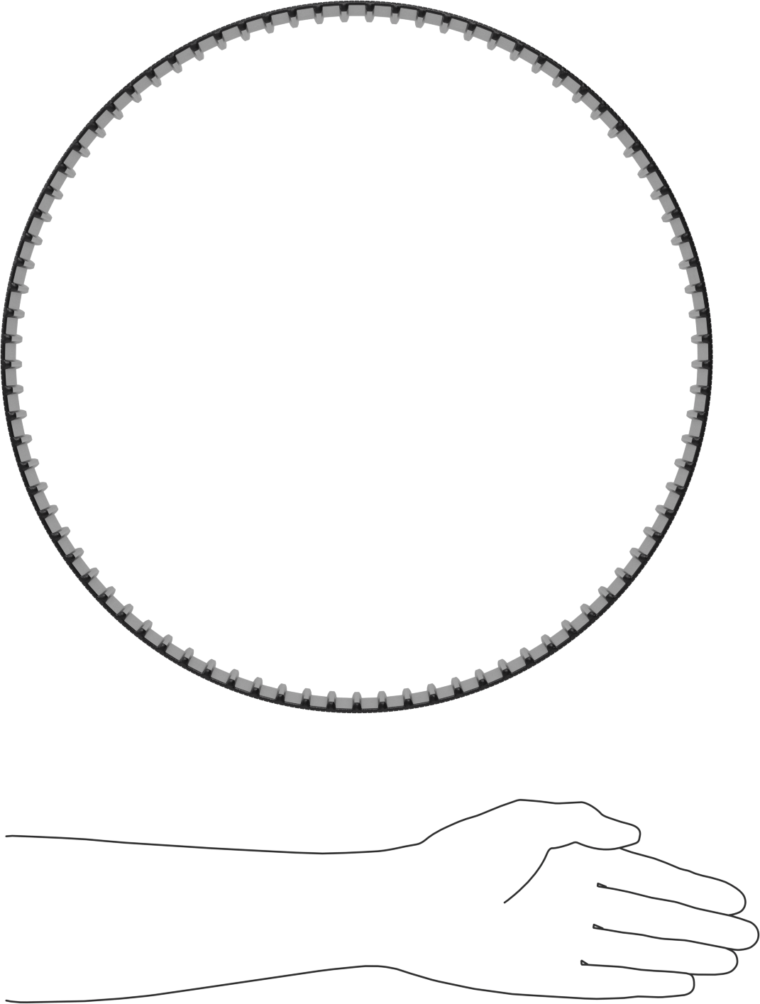 Ultra Yüksek Mukavemetli Poli Zincir Zaman Kayışı, 68 mm Genişlik, Anma Numarası 1190-14m-68