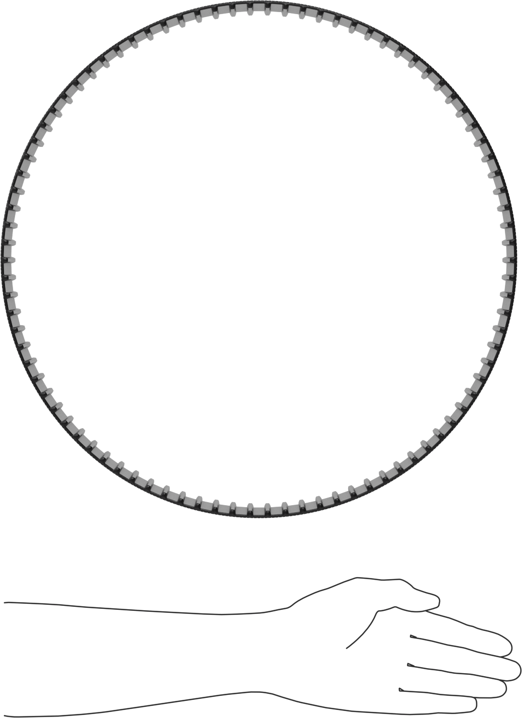 Ultra Yüksek Mukavemetli Poli Zincir Zaman Kayışı, 68 mm Genişlik, Anma Numarası 1260-14m-68