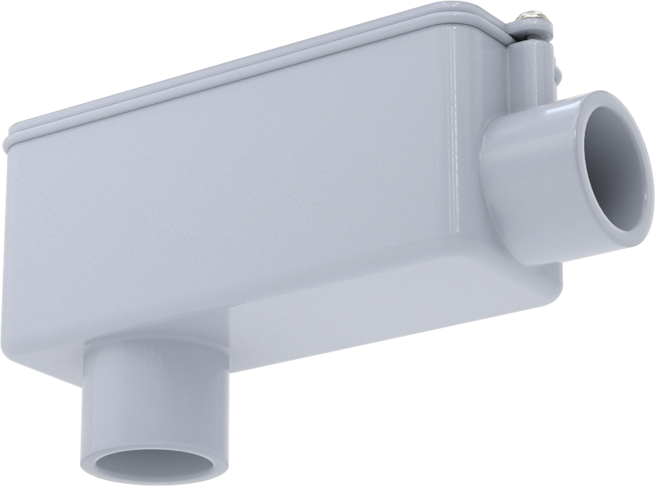 Sert PVC Kanal için Erişim Portu, 3/4 Standart Boyut 90 Derece Dirsek