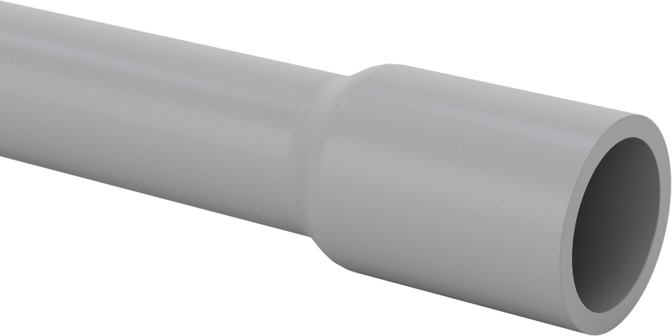 Sert PVC Kanal, 3/4 Anma Ölçüsü, 10 Fit Uzunluk