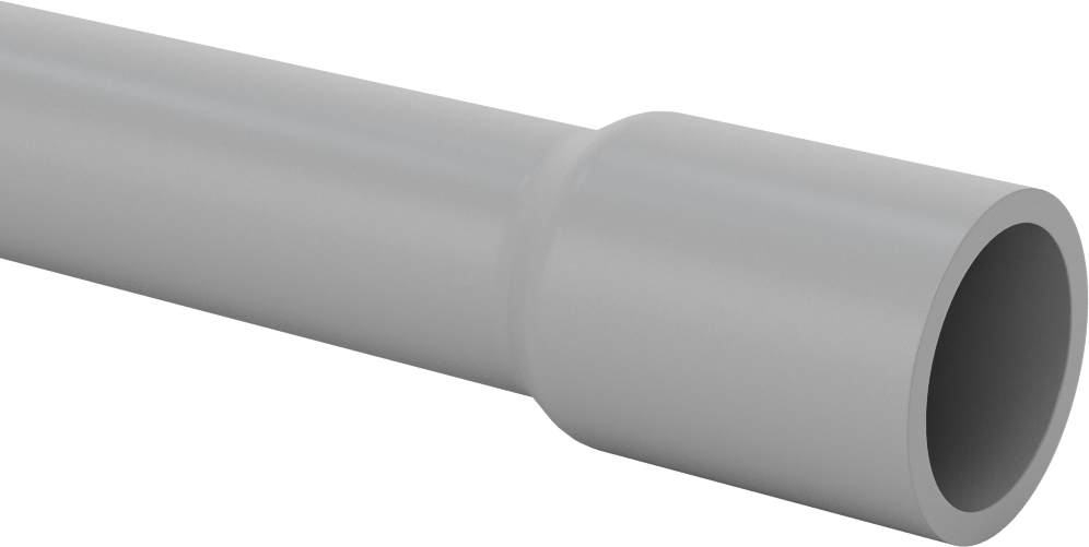 Sert PVC Kanal, 1 Anma Ölçüsü, 10 Fit Uzunluk
