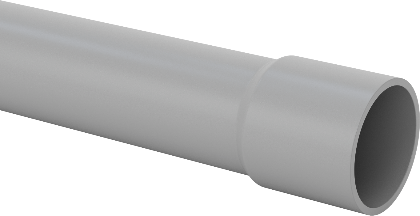 Sert PVC Kanal, 4 Anma Ölçüsü, 10 Fit Uzunluk