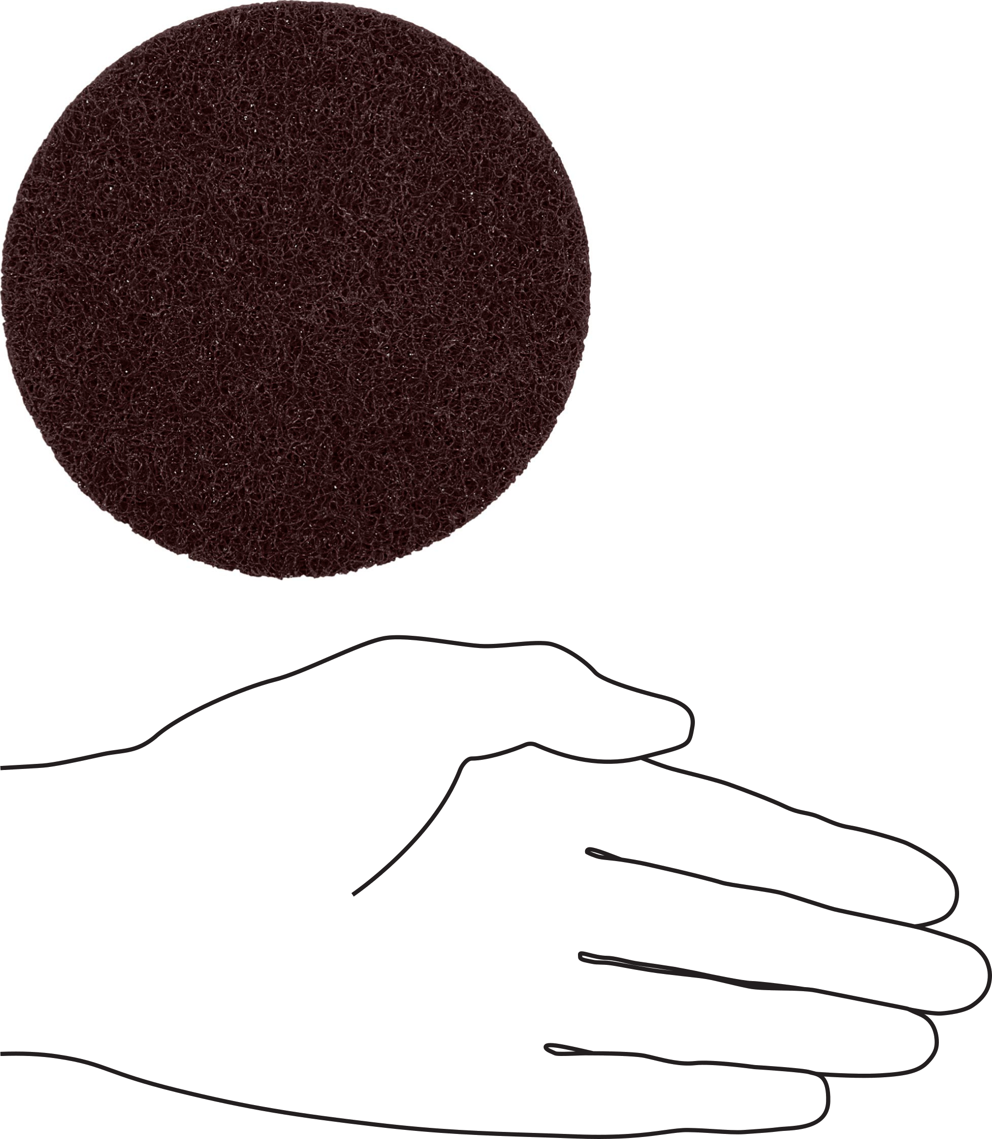 Naylon Örgü Yastıklı Cırt Cırtlı Zımpara Diski, Hızlı Kesim, Kaba, 4-1/2" Çap