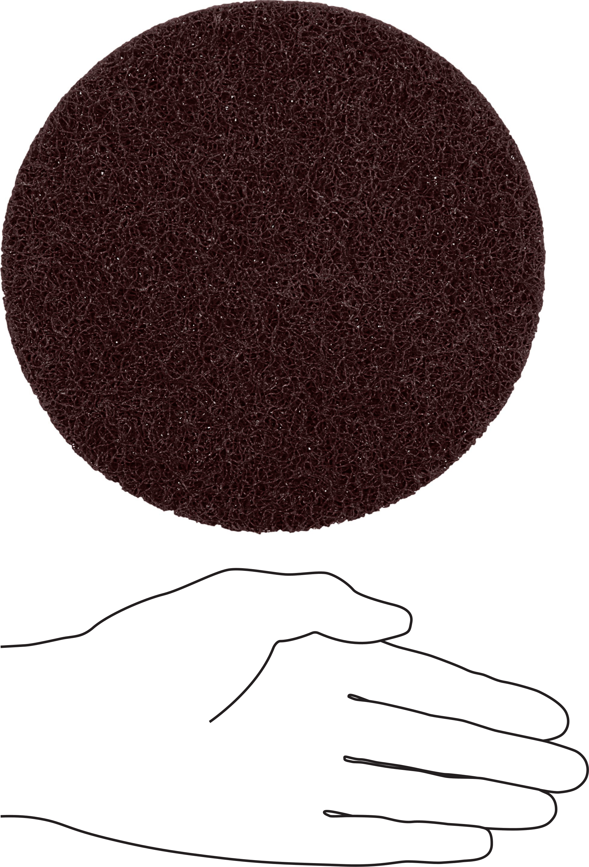 Naylon Örgü Yastıklı Cırt Cırtlı Zımpara Diski, Hızlı Kesim, Kaba, 7" Çap