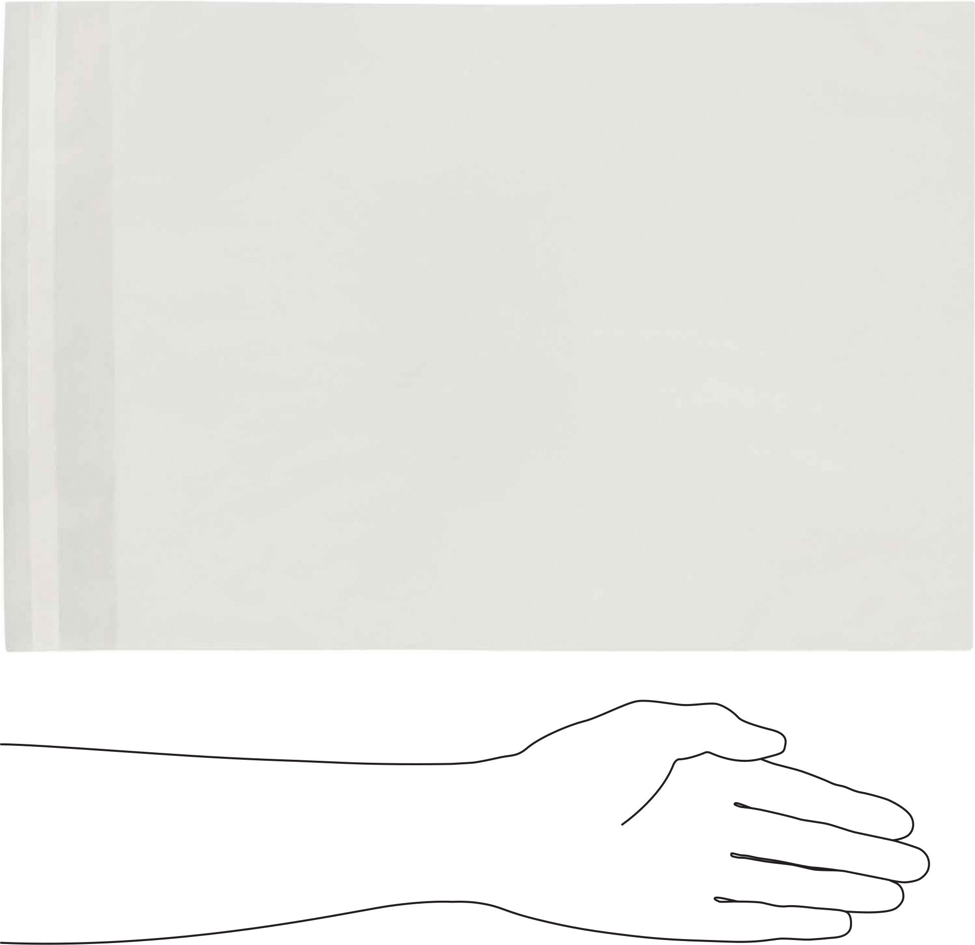 Yapışkanlı Üstü Açık Torbalar, 12" Genişlik, 16" Yükseklik