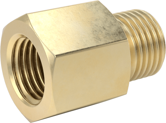 Sıkıştırılmış Gaz için Hortum Bağlantı Elemanı, Adaptör, 1/4 NPT Dişi x CGA-022, 9/16"-18 UNF Sağ Dişi