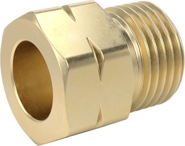 Erkek Pirinç Somun, CGA 033, 5/8"-18 UN/UNF, Sıkıştırılmış Gaz için Hortum Bağlantısı için Sol