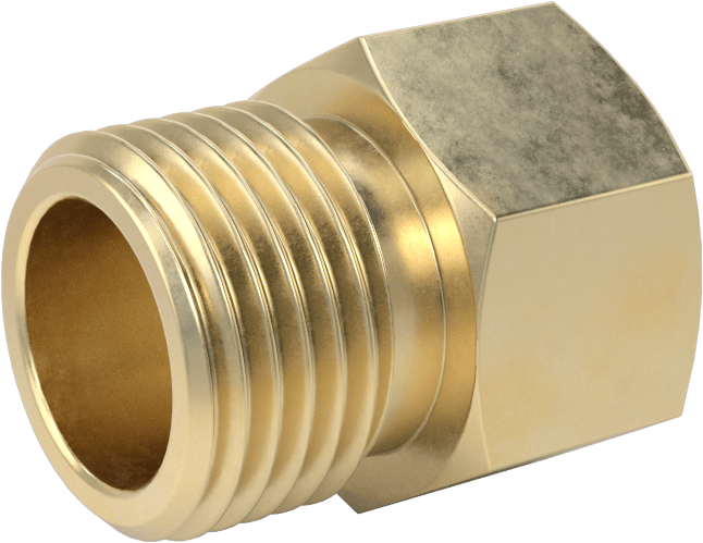 Erkek Pirinç Somun, CGA 032, 5/8"-18 UN/UNF, Sıkıştırılmış Gaz için Hortum Bağlantısı için Sağ El