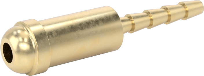 Sıkıştırılmış Gaz için Hortum Bağlantı Elemanı, 1/8" Hortum İç Çapı ve CGA Numara 032 ve 033 için Dikenli Adaptör