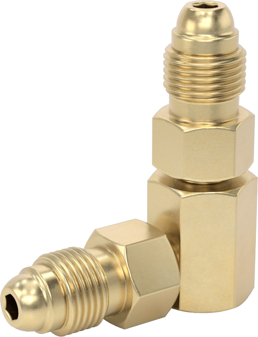 Sıkıştırılmış Gaz için Hortum Bağlantı Elemanı, Dirsek Konektörü, CGA-032, 5/8"-18 UNF Sağ Dişli Erkek