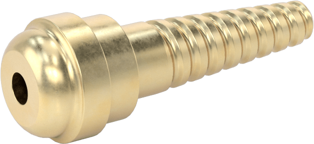 Sıkıştırılmış Gaz için Hortum Bağlantı Elemanı, 3/16" Hortum İç Çapı için Spiral Dikenli Adaptör, Anma Ölçüsü B