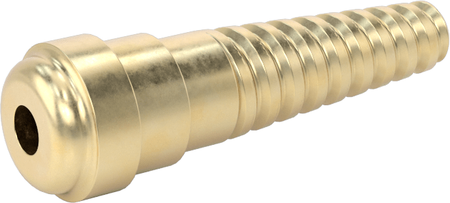 Sıkıştırılmış Gaz için Hortum Bağlantı Elemanı, 1/4" Hortum İç Çapı için Spiral Dikenli Adaptör, Anma Ölçüsü B