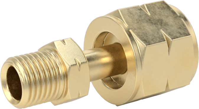 Sıkıştırılmış Gaz için Hortum Bağlantı Elemanı, CGA-023, 9/16"-18 Dişi x CGA-021, 3/8"-24 Erkek UNF