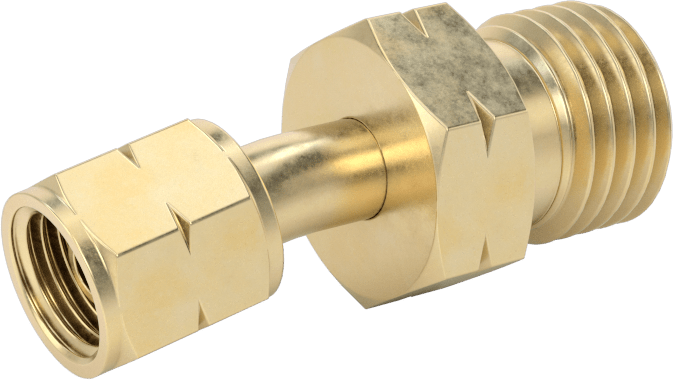 Sıkıştırılmış Gaz için Hortum Bağlantı Elemanı, CGA-021 3/8“-24 Dişi x CGA-023 9/16”-18 Erkek UNF