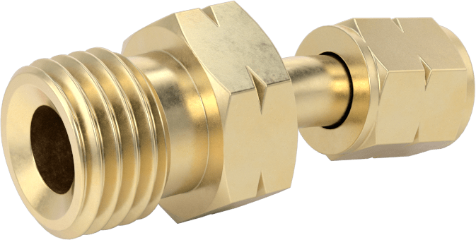 Sıkıştırılmış Gaz için Hortum Bağlantı Elemanı, CGA-021 3/8“-24 Dişi x CGA-023 9/16”-18 Erkek UNF
