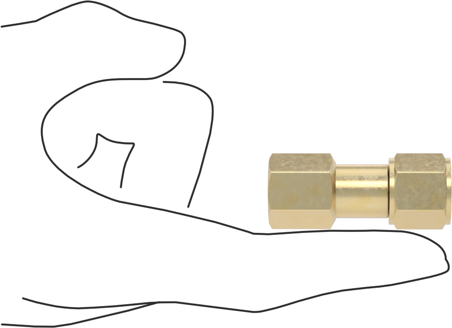 Sıkıştırılmış Gaz için Hortum Bağlantı Elemanı, Adaptör, CGA-023, 9/16"-18 UNF Sol Dişi x 1/4 NPT Dişi