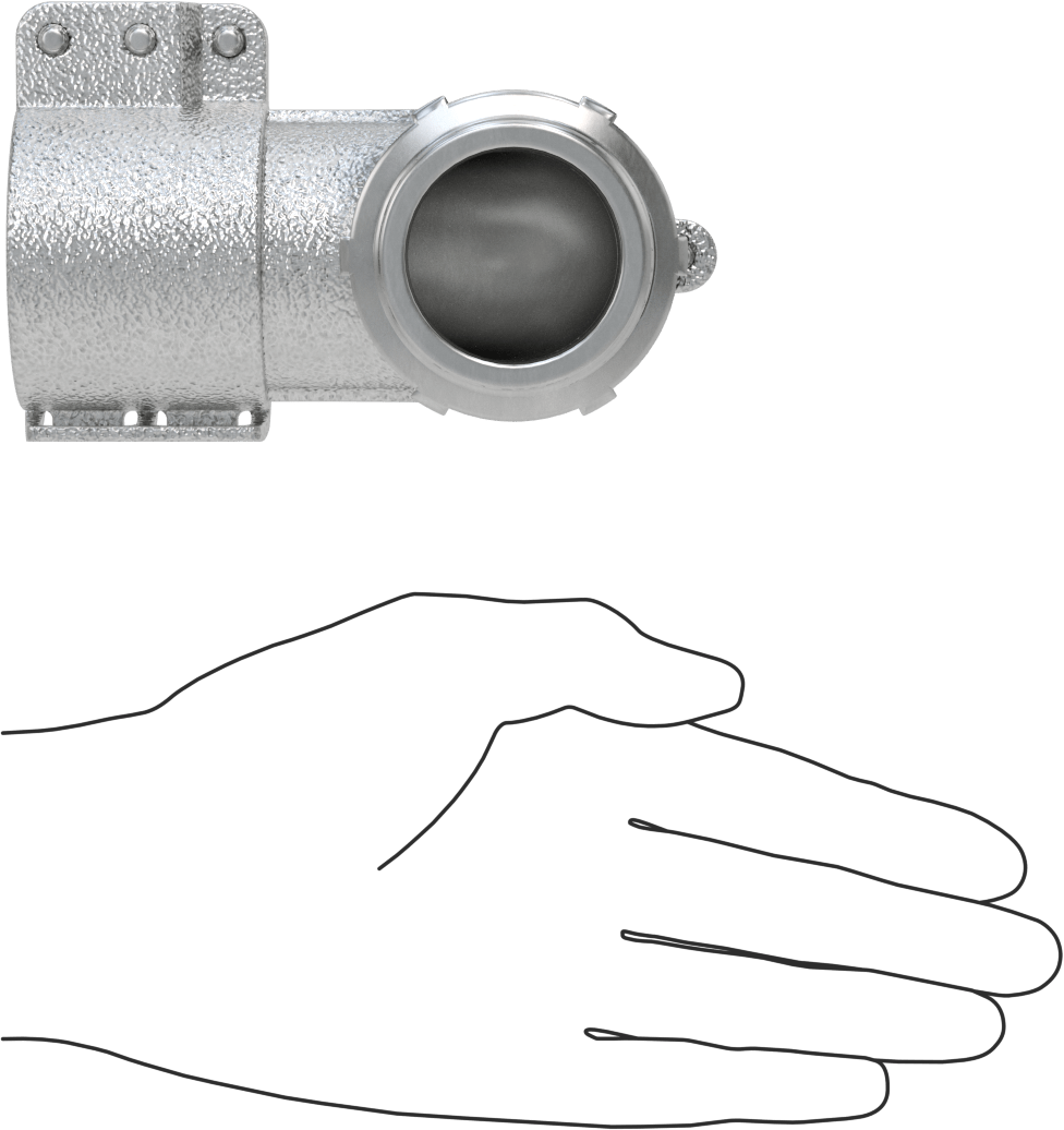 Esnek Metal Kanal için Demir Adaptör, 90 Derece Dirsek, 1-1/2 Anma Ölçüsü Dişi x 1-1/2 NPSM Erkek