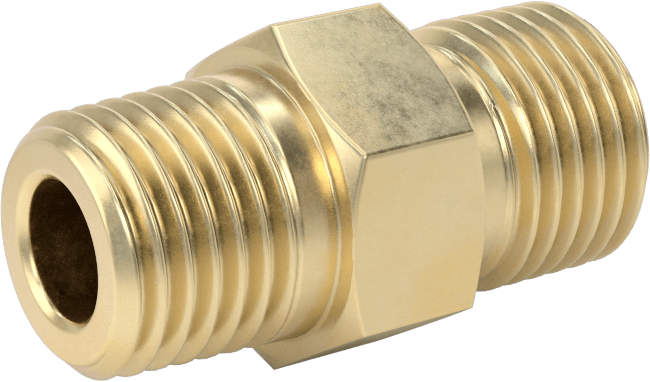 Sıkıştırılmış Gaz için Hortum Bağlantı Elemanı, CGA 022 Adaptör, 9/16"-18 UNF Erkek x 1/4 NPT Erkek