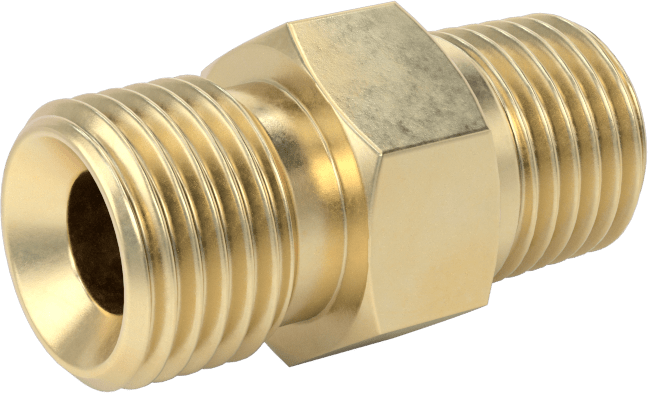 Sıkıştırılmış Gaz için Hortum Bağlantı Elemanı, CGA 022 Adaptör, 9/16"-18 UNF Erkek x 1/4 NPT Erkek