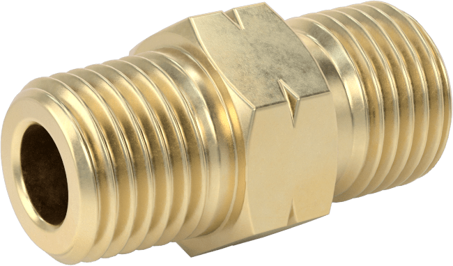 Sıkıştırılmış Gaz için Hortum Bağlantı Elemanı, CGA 023 Adaptör, 9/16"-18 UNF Erkek x 1/4 NPT Erkek