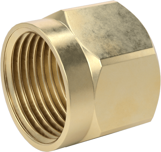 Sıkıştırılmış Gaz için Nipple Hortum Bağlantısı için Alüminyum Kaplamalı Pirinç Dişi CGA 180 Somun