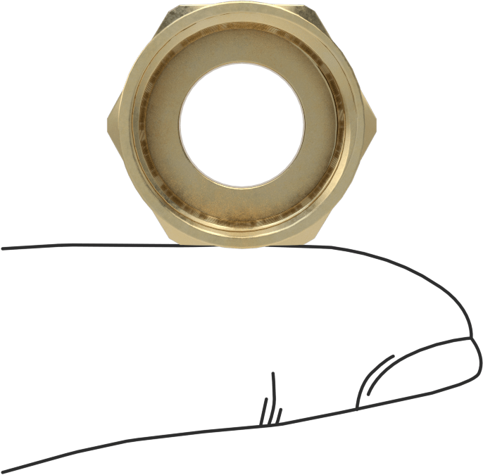 Sıkıştırılmış Gaz için Nipple Hortum Bağlantısı için Alüminyum Kaplamalı Pirinç Dişi CGA 180 Somun