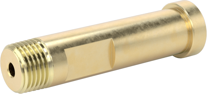 Sıkıştırılmış Gaz için Hortum Bağlantı Elemanı, Pirinç Nipel, Anahtar Sıkma, CGA 180, 1/8 NPT Erkek