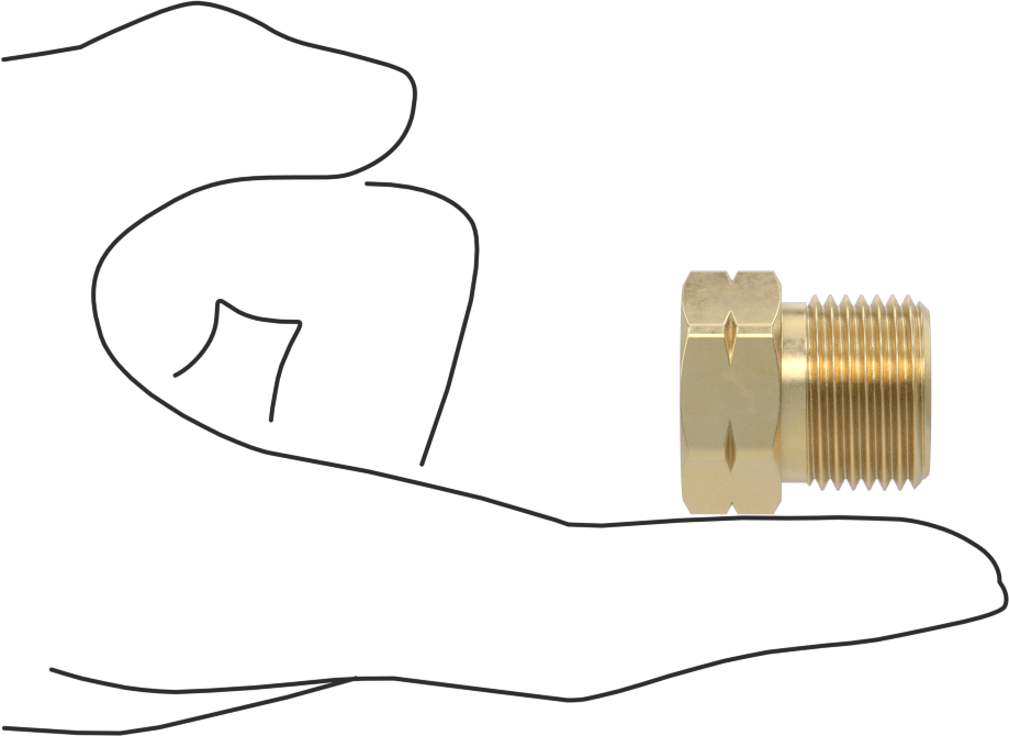Sıkıştırılmış Gaz için Nipple Hortum Bağlantısı için Alüminyum Kaplı Pirinç BS 341 3 Numaralı Somun