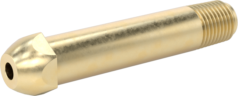Sıkıştırılmış Gaz için Hortum Bağlantı Elemanı, Pirinç Nipel, Anahtar Sıkma, CGA 296, 1/4 NPT Erkek