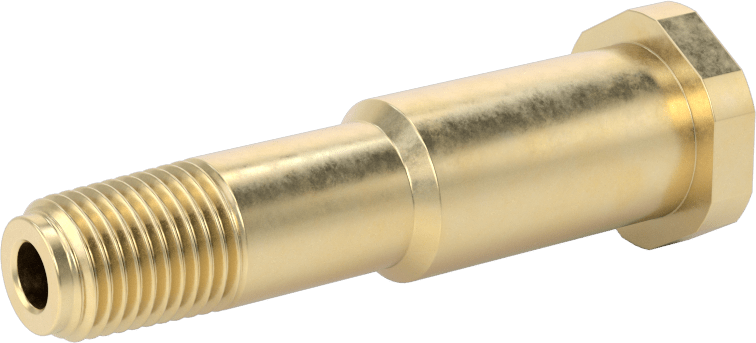 Sıkıştırılmış Gaz için Hortum Bağlantı Elemanı, Nipple, Sıkı Anahtar, CGA 680, 695, 702 ve 703, 3-1/64"