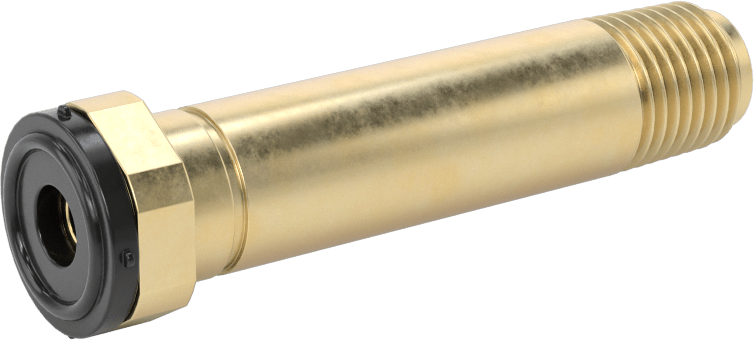 Sıkıştırılmış Gaz için Hortum Bağlantı Elemanı, Pirinç Nipel, Elle Sıkma, CGA 320, 1/4 NPT Erkek