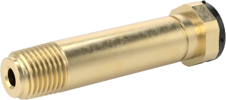 Sıkıştırılmış Gaz için Hortum Bağlantı Elemanı, Pirinç Nipel, Anahtar Sıkma, CGA 320, 1/4 NPT Erkek