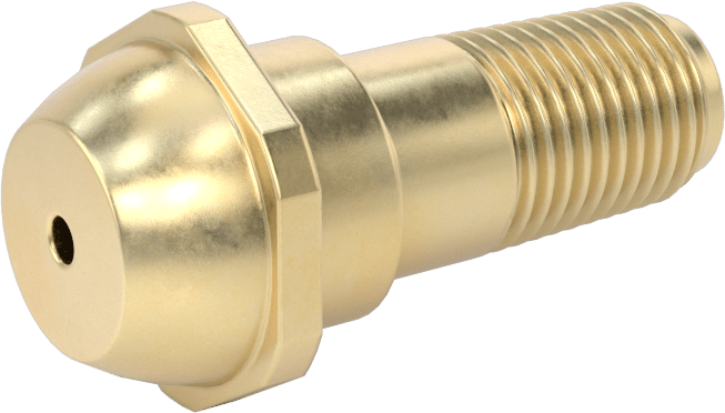 Sıkıştırılmış Gaz için Hortum Bağlantı Elemanı, Pirinç Nipel, Anahtar Sıkma, CGA 520, 1/4 NPT Erkek