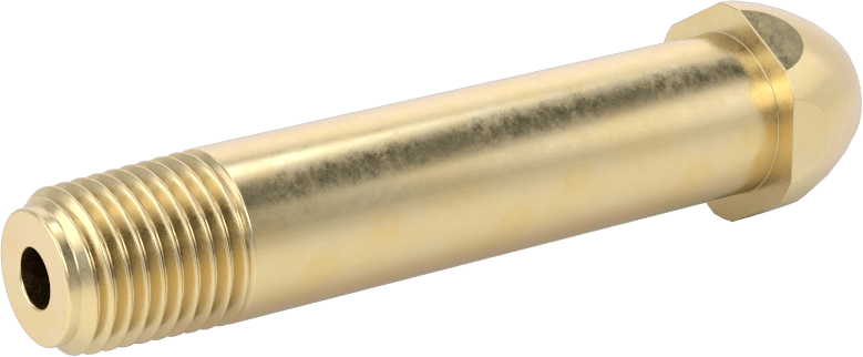 Sıkıştırılmış Gaz için Hortum Bağlantı Elemanı, Pirinç Nipel, Sıkı Anahtar, CGA 500, 580, 590 ve 510, 3" Uzunluk