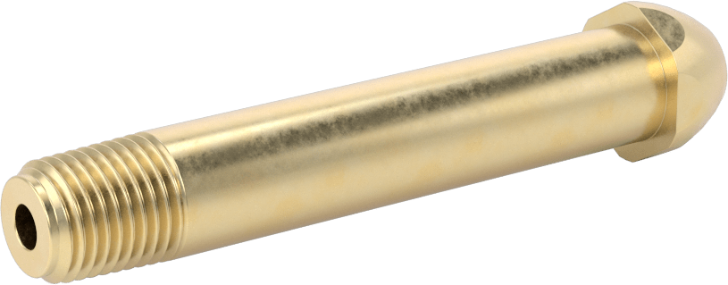 Sıkıştırılmış Gaz için Hortum Bağlantı Elemanı, Pirinç Nipel, Sıkı Anahtar, CGA 500, 580, 590 ve 510, 3.5"