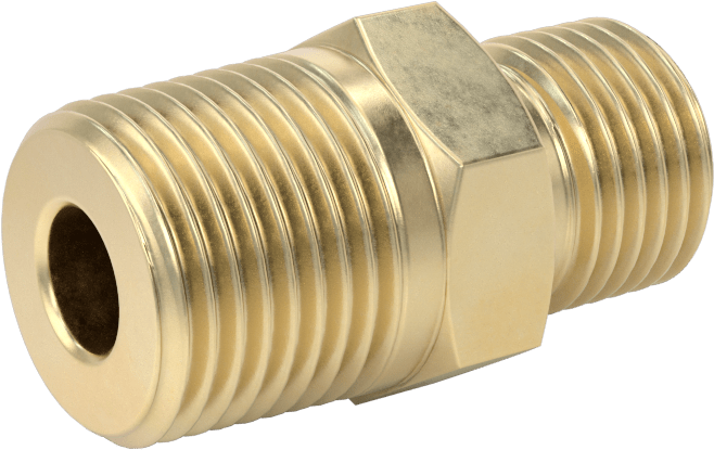 Sıkıştırılmış Gaz için Hortum Bağlantı Elemanı, CGA 022 Adaptör, 9/16"-18 UNF Erkek x 3/8 NPT Erkek
