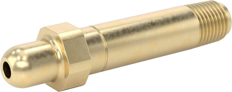 Sıkıştırılmış Gaz için Hortum Bağlantı Elemanı, Pirinç Nipel, Anahtar Sıkma, CGA 347, 1/4 NPT Erkek
