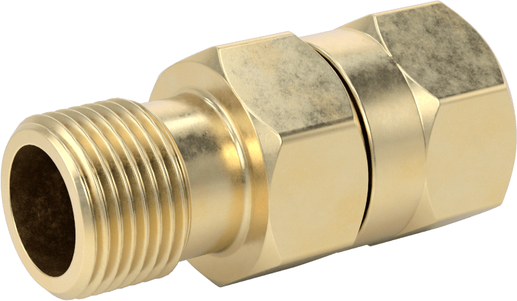 Sıkıştırılmış Gaz için Yüksek Basınçlı Dişli Bağlantı Elemanı, Adaptör, CGA-346 Dişi Tank x CGA-540 Erkek Regülatör