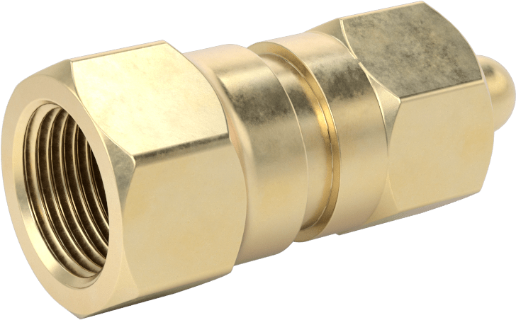 Sıkıştırılmış Gaz için Yüksek Basınçlı Dişli Bağlantı Elemanı, Adaptör, CGA-200 Dişi Tank x CGA-510 Dişi Regülatör