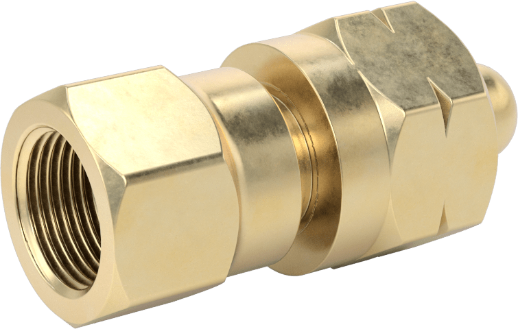 Sıkıştırılmış Gaz için Yüksek Basınçlı Dişli Bağlantı Elemanı, Adaptör, CGA-555 Dişi Tank x CGA-580 Dişi Regülatör