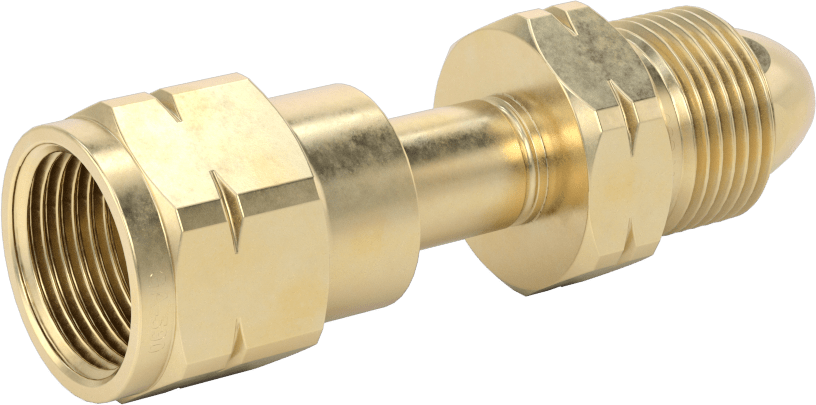 Sıkıştırılmış Gaz için Yüksek Basınçlı Dişli Bağlantı Elemanı, Adaptör, CGA-580 Erkek Tank x CGA-590 Dişi Regülatör