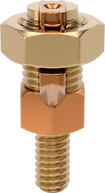 Topraklama Vidası, 1/4" Boyut, 10 ila 6 AWG için