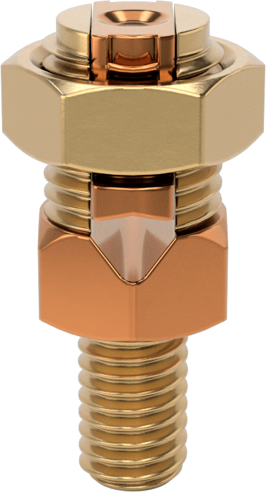 Topraklama Vidası, 3/8" Boyut, 10 ila 2 AWG için